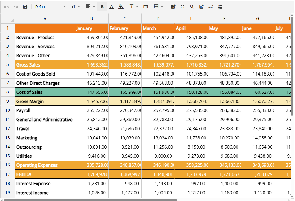 Timesheet with Jspreadsheet